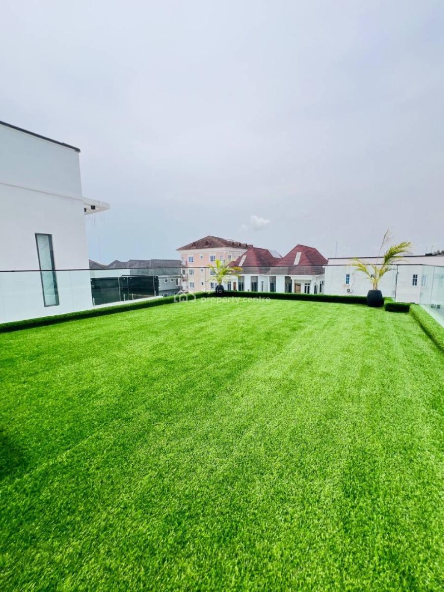 Spacious 5 Fully Bedroom Detached +bq, Cinema, Gym, Rooftop Terrace &, Inside a Call to Access and Well Structure Estate in Osapa, Osapa, Lekki, Lagos, Detached Duplex for Sale