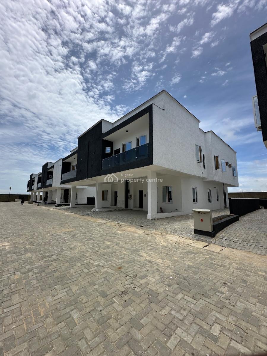 Well-built Fully Finished 3 Bedroom Duplex + Bq, Gym, Pool & Solar, Behind Lagos Business School, Sangotedo, Ajah, Lagos, Semi-detached Duplex for Sale