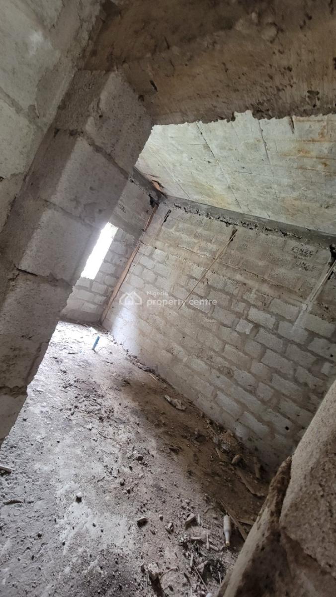 Twin Four Bedrooms Semi-detached Duplex, Corner Piece(carcass), Cluster River Park Estate Airport Road, Lugbe District, Abuja, Semi-detached Duplex for Sale