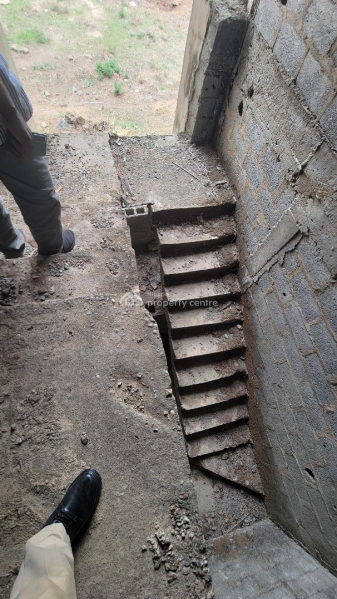 Twin Four Bedrooms Semi-detached Duplex, Corner Piece(carcass), Cluster River Park Estate Airport Road, Lugbe District, Abuja, Semi-detached Duplex for Sale