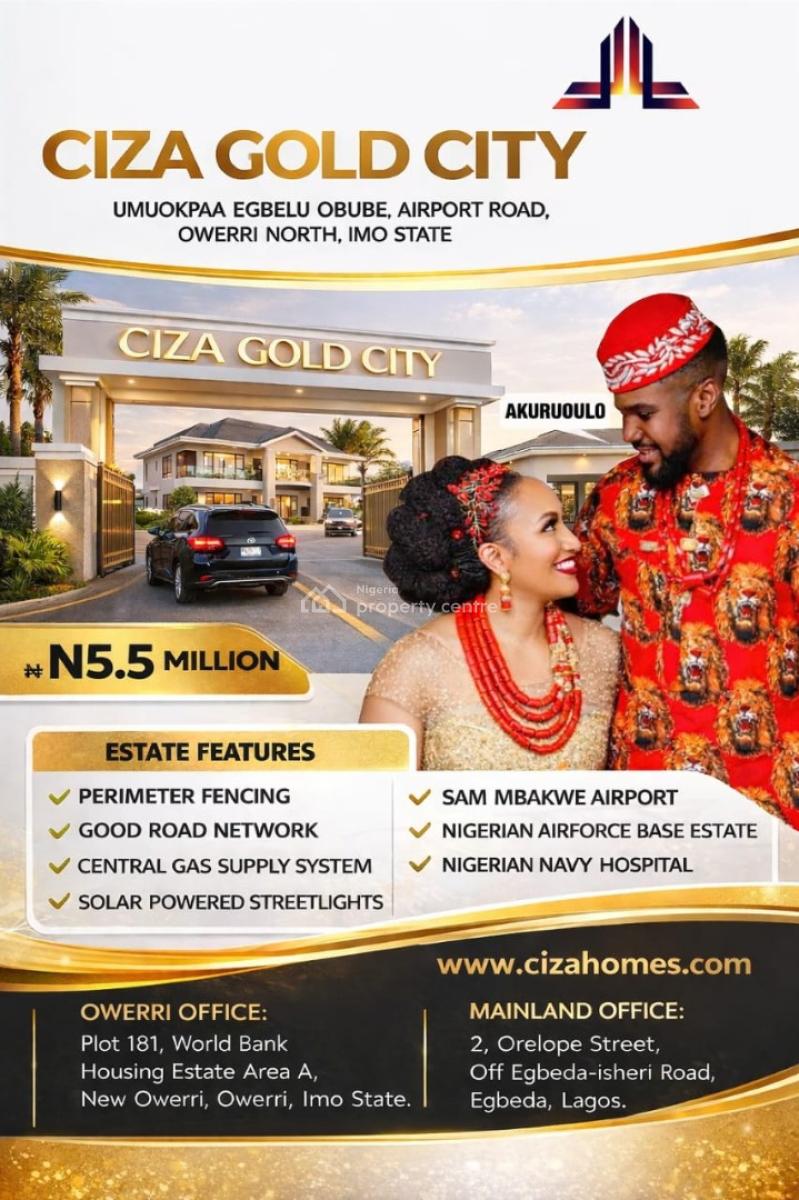Govt Approved Estate Facing Road, Cizagold City Estate, Owerri Municipal, Imo, Mixed-use Land for Sale