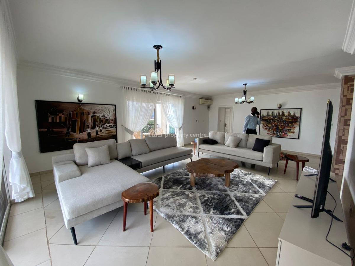 3 Bedroom Furnished and  Serviced Apartment with Study and Bq, Wuse 2, Abuja, Flat / Apartment for Rent