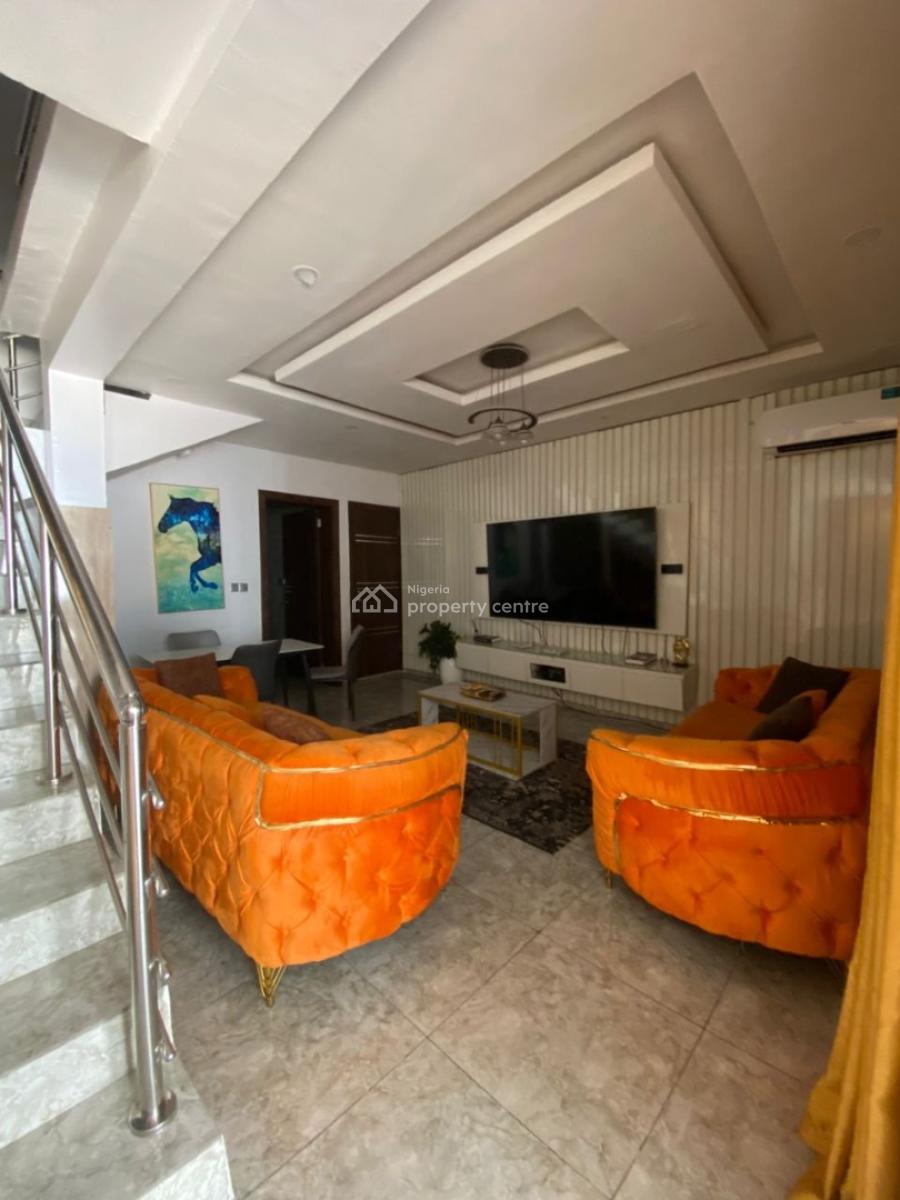 Fully Furnished Two Bedroom Terrace Duplex, Illasan, Ikate, Lekki, Lagos, Terraced Duplex for Rent