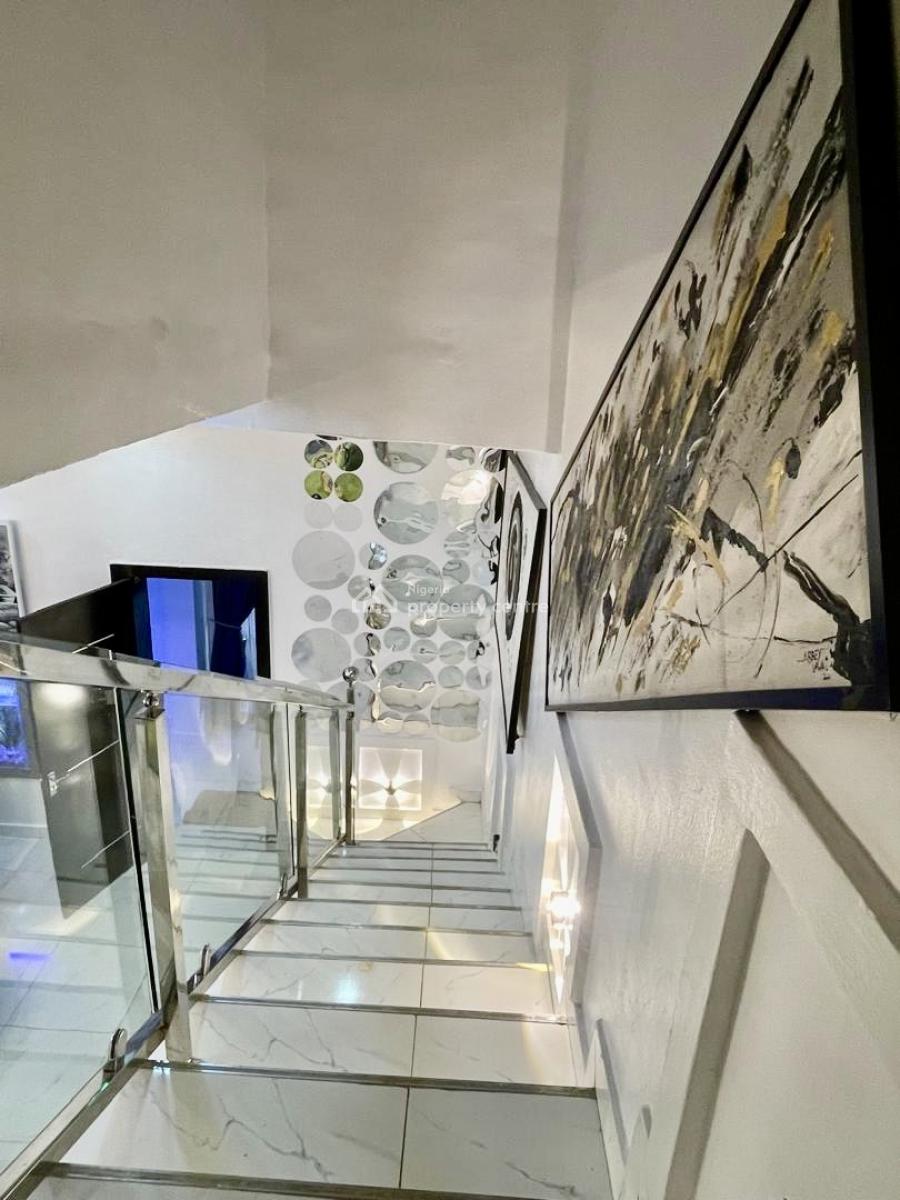 Magnificently and Luxurious Furnished House with Pool in Secured Estate, Lekki Palm City, Ado, Ajah, Lagos, Semi-detached Duplex for Rent