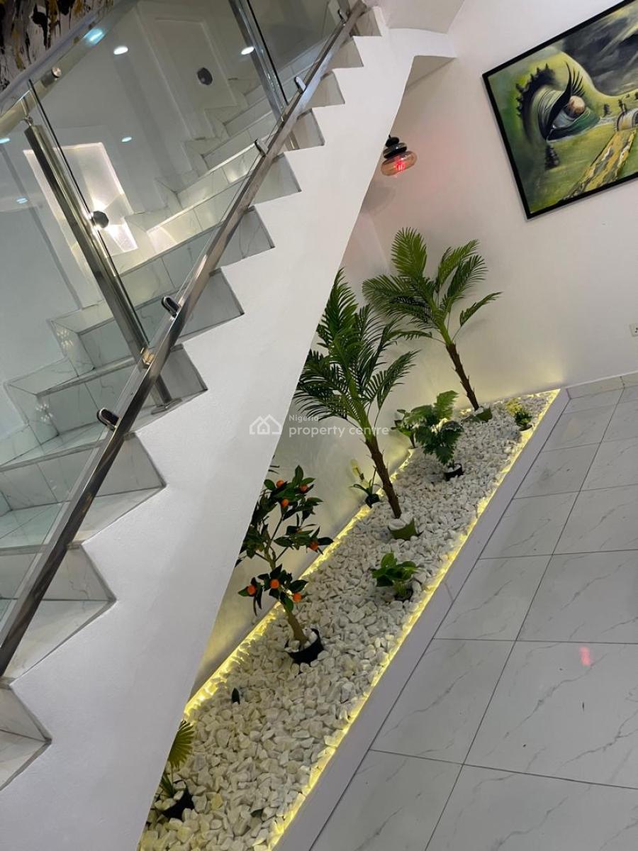 Magnificently and Luxurious Furnished House with Pool in Secured Estate, Lekki Palm City, Ado, Ajah, Lagos, Semi-detached Duplex for Rent