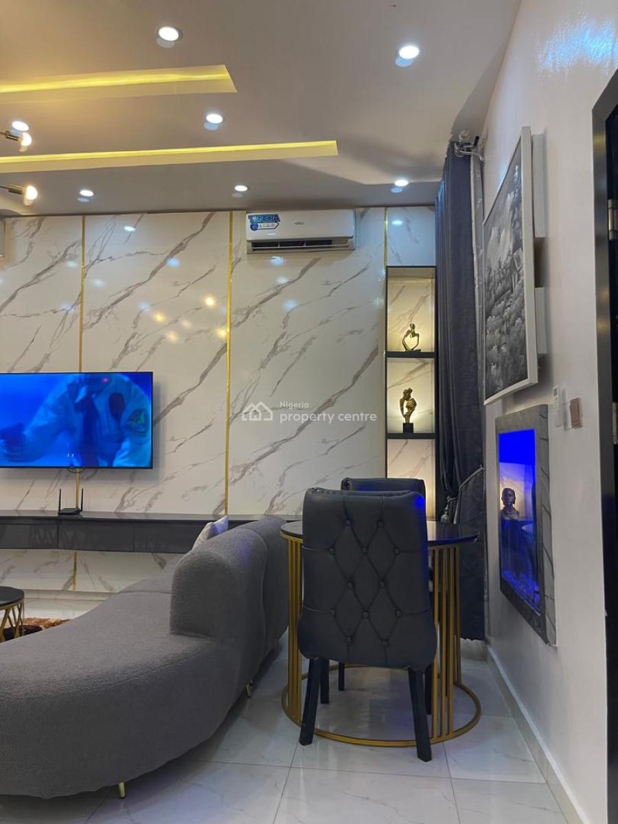 Magnificently and Luxurious Furnished House with Pool in Secured Estate, Lekki Palm City, Ado, Ajah, Lagos, Semi-detached Duplex for Rent