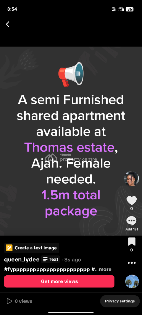 Shared Apartment, Thomas Estate, Ajah, Ajah, Lagos, Detached Bungalow for Rent