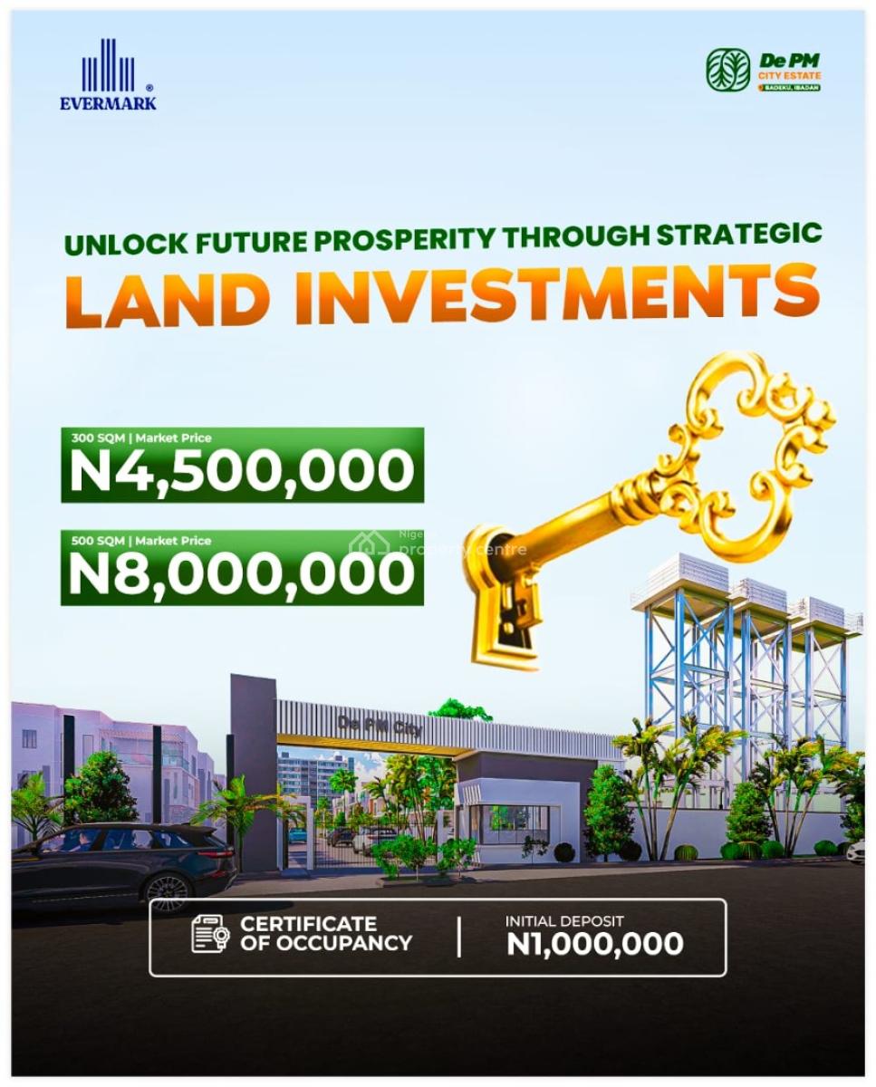 Verified Dry Land, De Pm City Estate, Badeku, Ibadan, Oyo, Residential Land for Sale