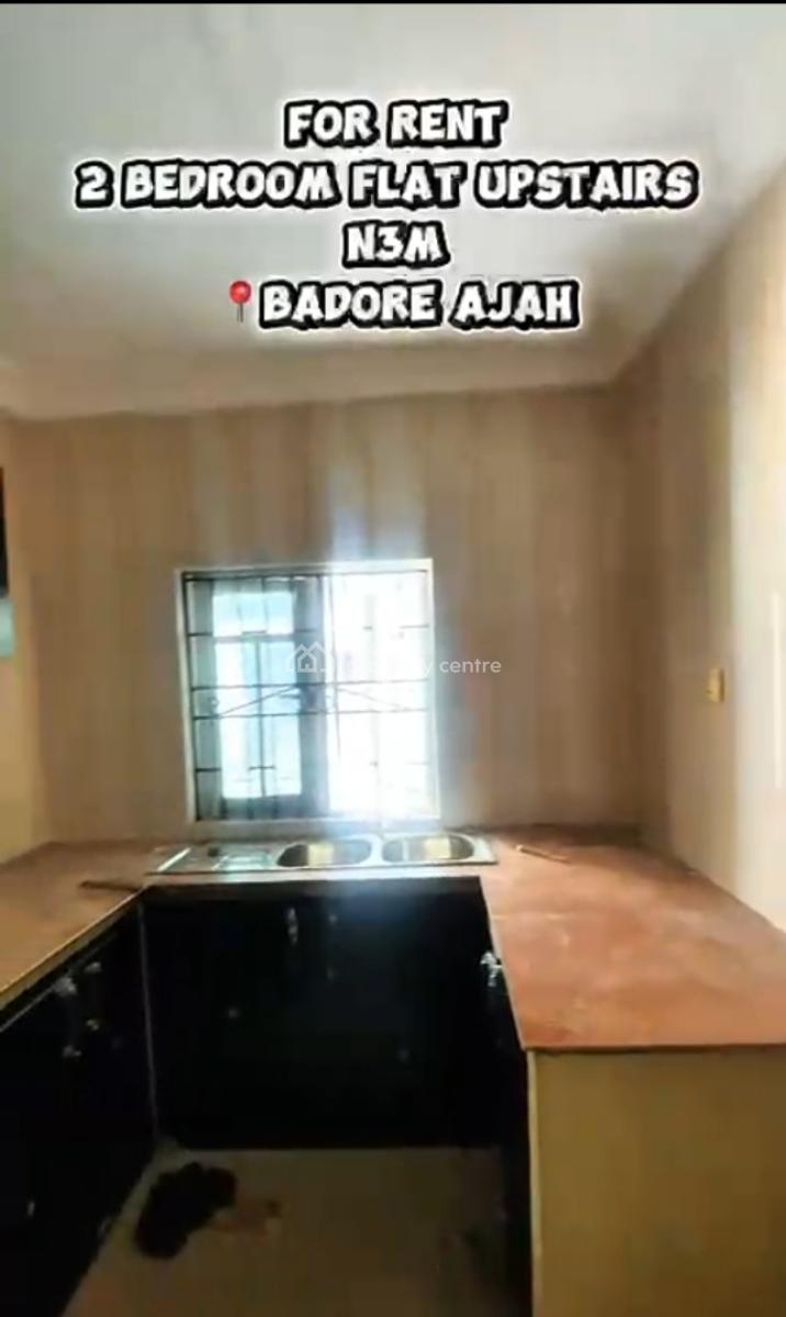 Beautiful 2 Bedroom Flat Upstairs, Badore, Ajah, Lagos, Flat / Apartment for Rent
