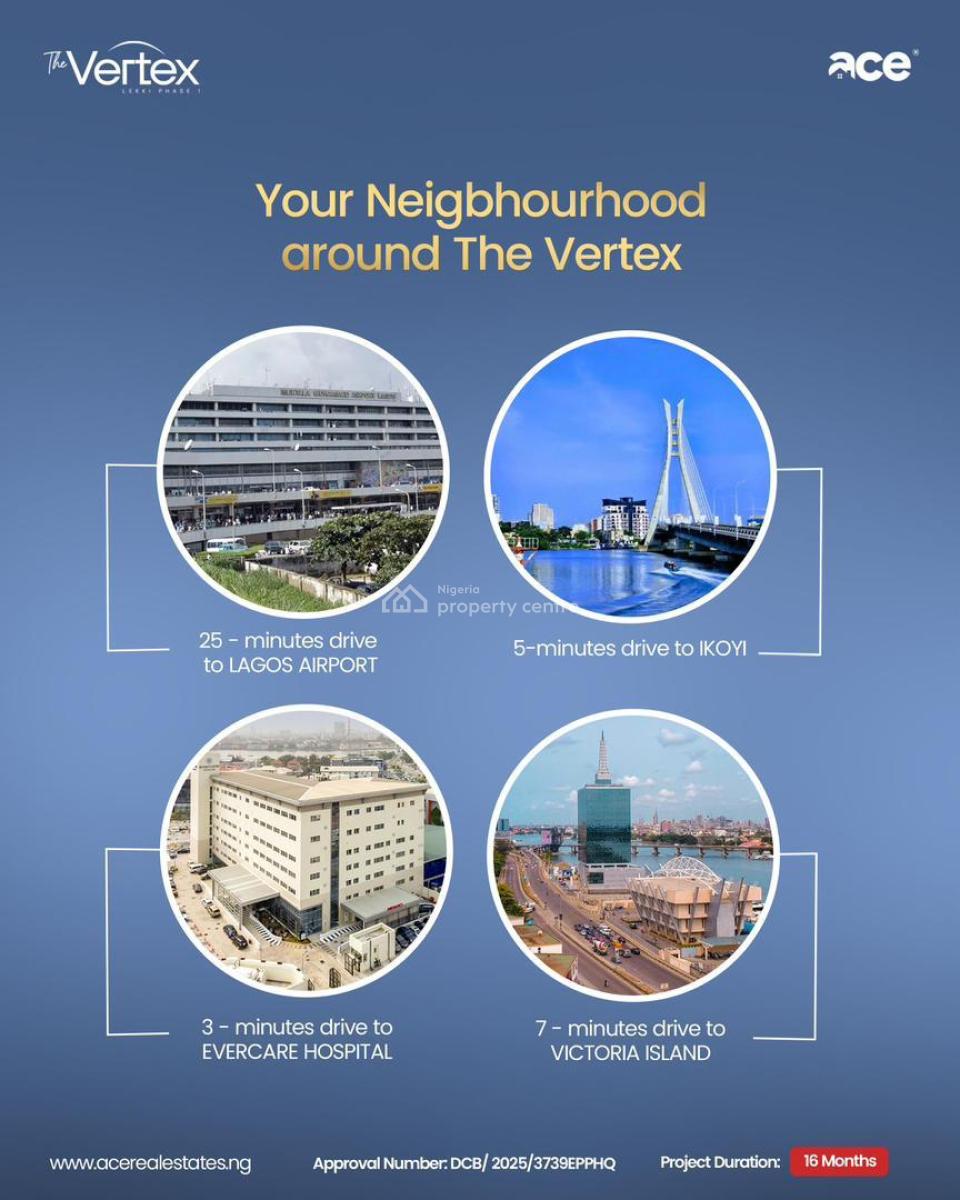 Luxury and Elegant  2-bedroom Apartment, The Vertex, 7a Olubunmi Rotimi Street, Lekki Phase 1, Lekki, Lagos, Block of Flats for Sale