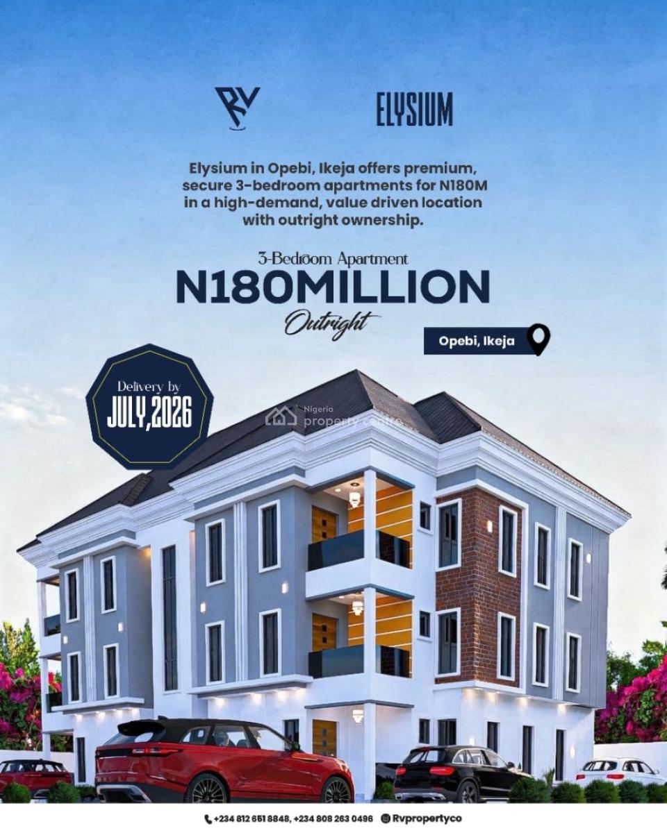 Premium Luxury 3 Bedroom Apartment, Opebi, Ikeja, Lagos, Flat / Apartment for Sale