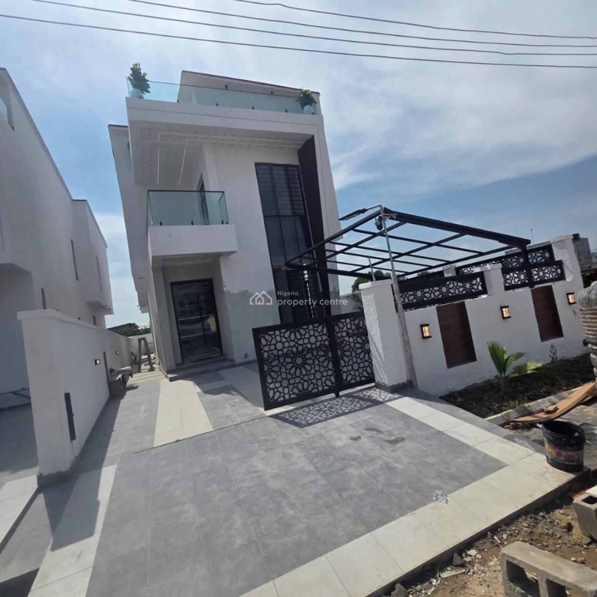 5 Bedrooms Fully Detached with Bq, Swimming Pool & C of O, Blenco / Skymall Axis, Sangotedo, Ajah, Lagos, Detached Duplex for Sale