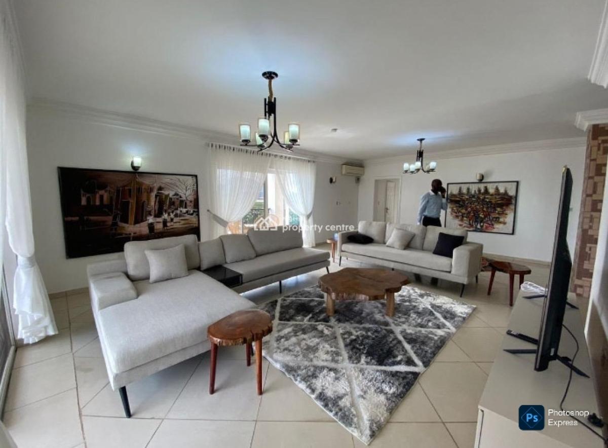 Upscale 3-bedroom Apartment with Bq & Study & Gym, Wuse 2, Abuja, Flat / Apartment for Rent