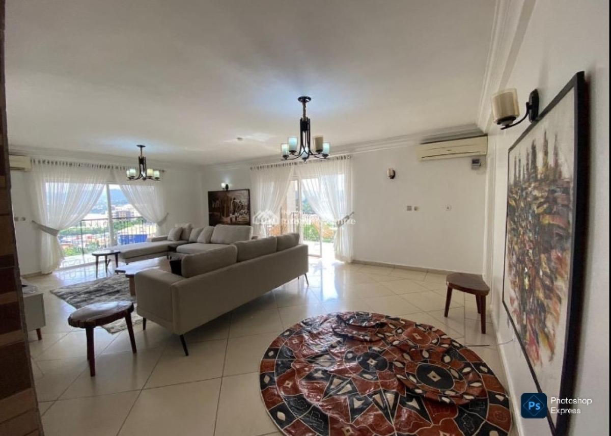 Upscale 3-bedroom Apartment with Bq & Study & Gym, Wuse 2, Abuja, Flat / Apartment for Rent