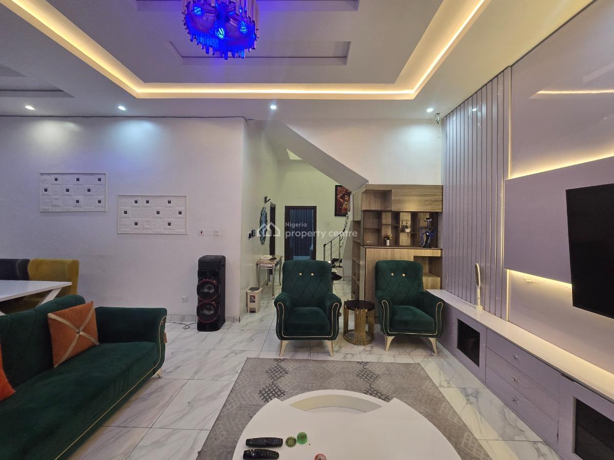 Tastefully Finished 4 Bedroom Semi-detached Duplex with Bq, Chevron Tollgate, Lekki, Lagos, Semi-detached Duplex for Rent