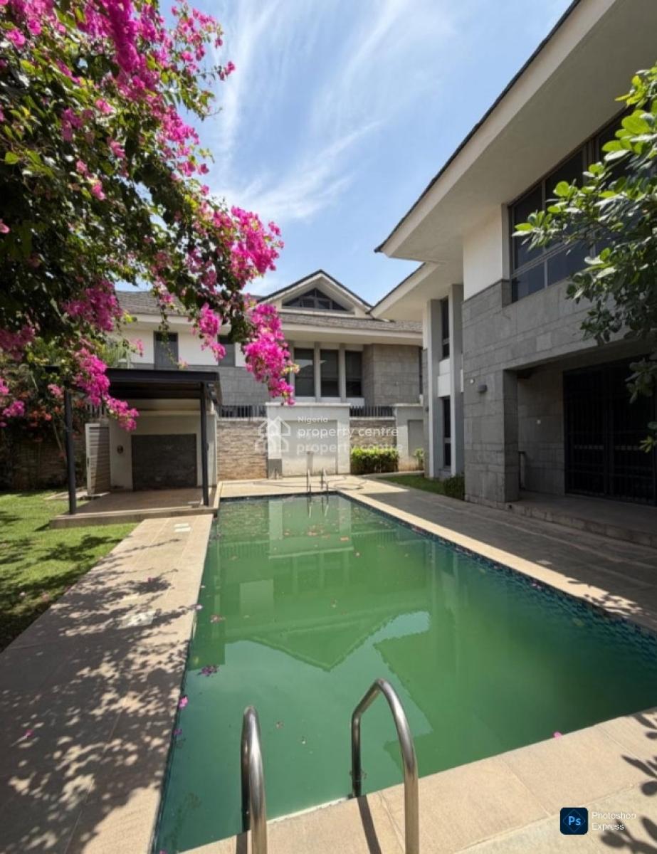 5-bedroom Mansion with Gym, Pool & Smart Systems, Main Abuja, Maitama District, Abuja, Detached Duplex for Rent