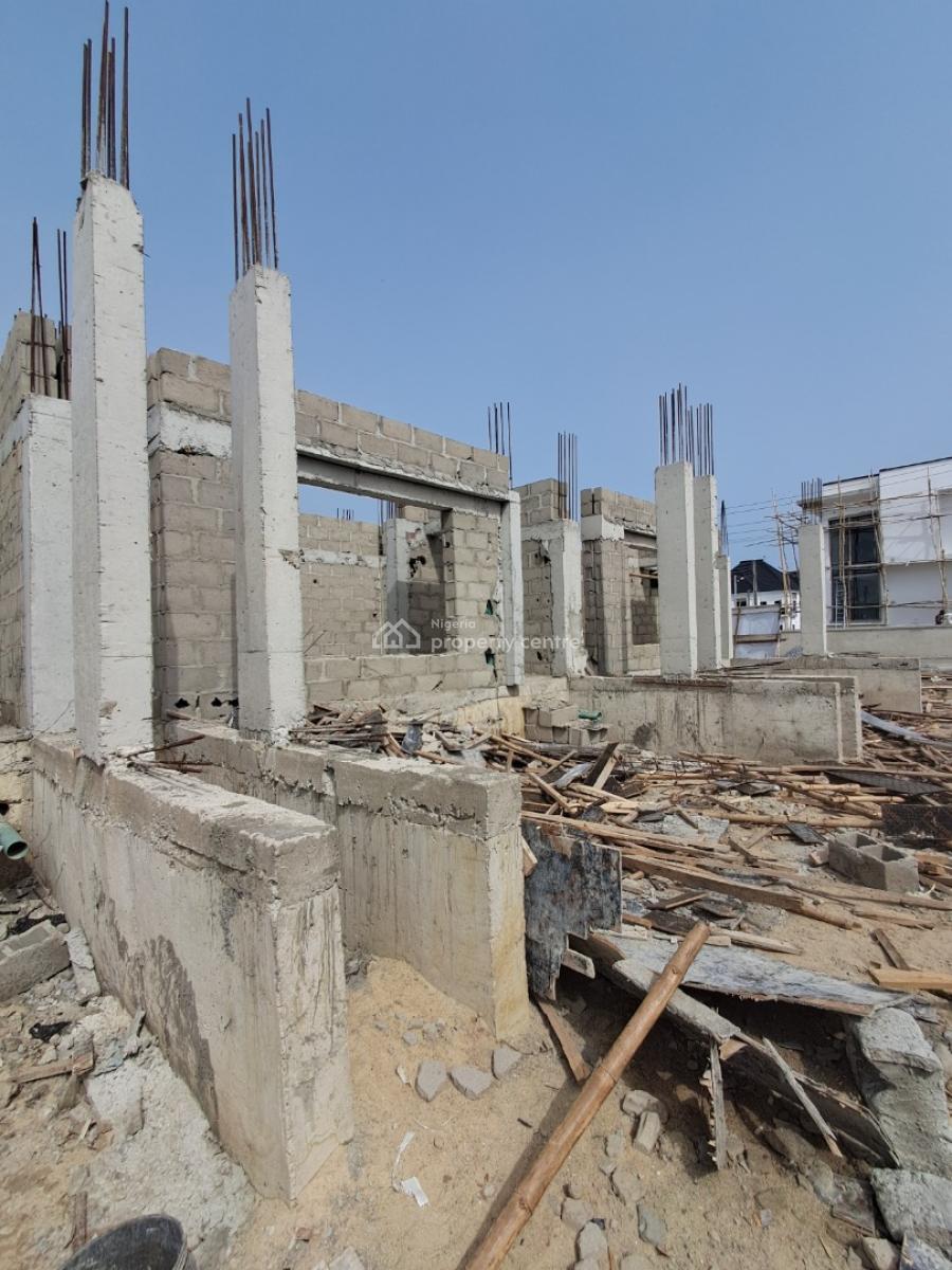 Stunning 3 Bedroom Terraced Duplex with Bq,  with Solar Power & Gym, Lekki, Lagos, Terraced Duplex for Sale