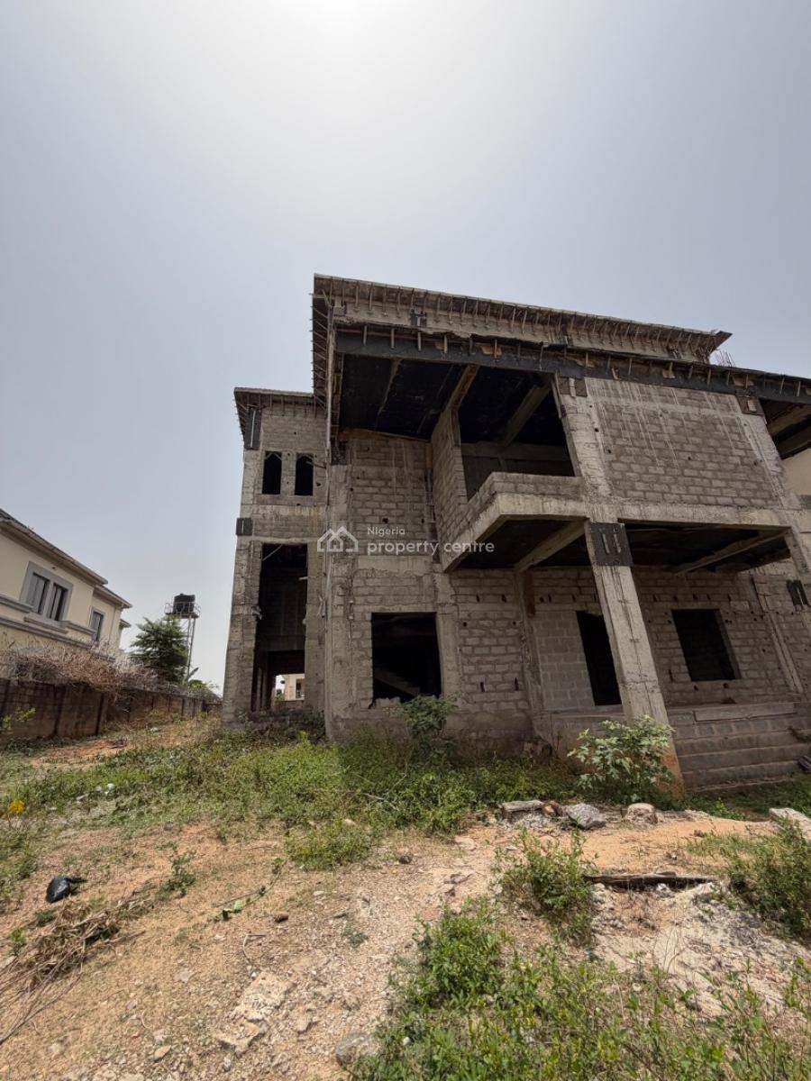 Carcass: Massive 7 Bedroom Detached Duplex, Guzape District, Abuja, Detached Duplex for Sale