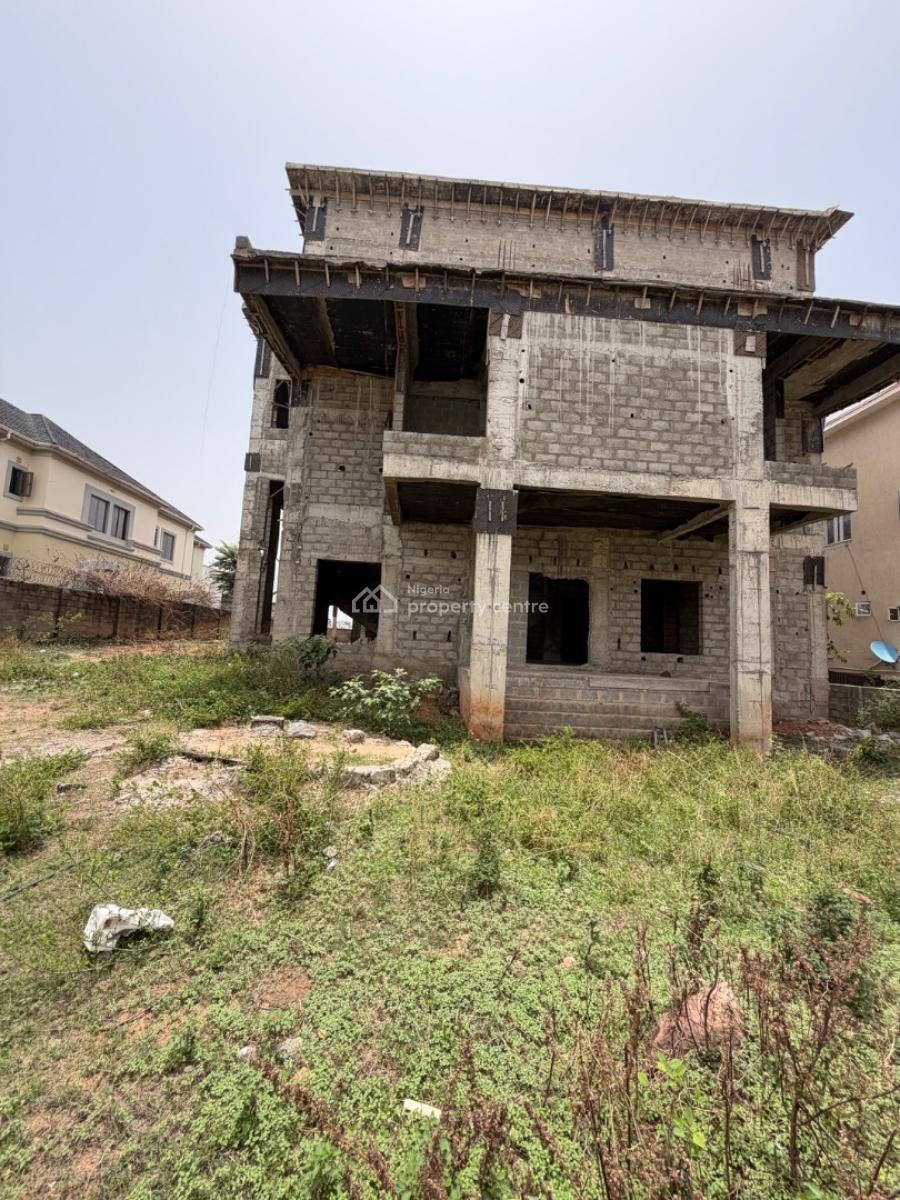 Carcass: Massive 7 Bedroom Detached Duplex, Guzape District, Abuja, Detached Duplex for Sale