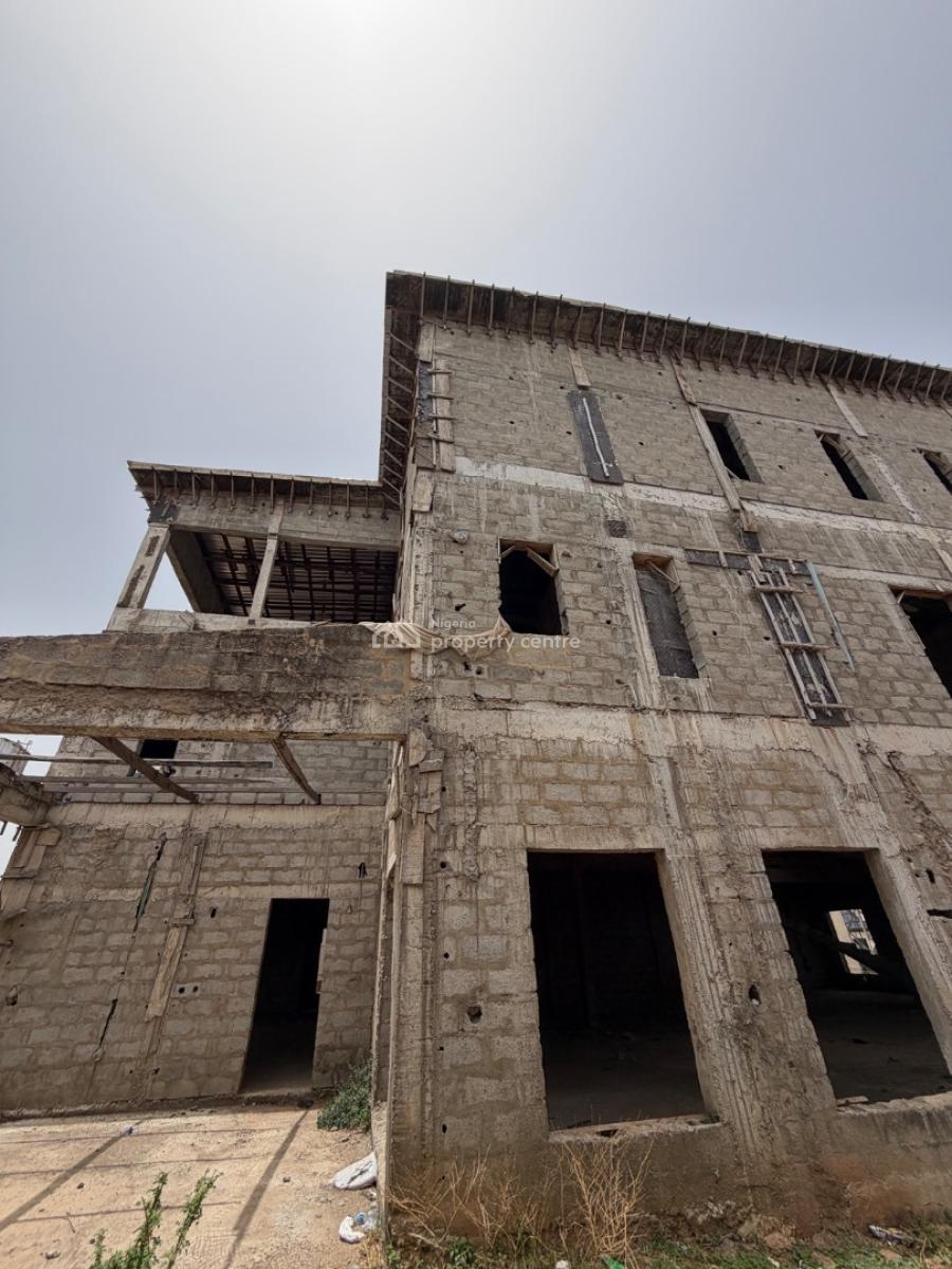Carcass: Massive 7 Bedroom Detached Duplex, Guzape District, Abuja, Detached Duplex for Sale