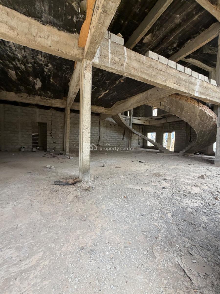 Carcass: Massive 7 Bedroom Detached Duplex, Guzape District, Abuja, Detached Duplex for Sale