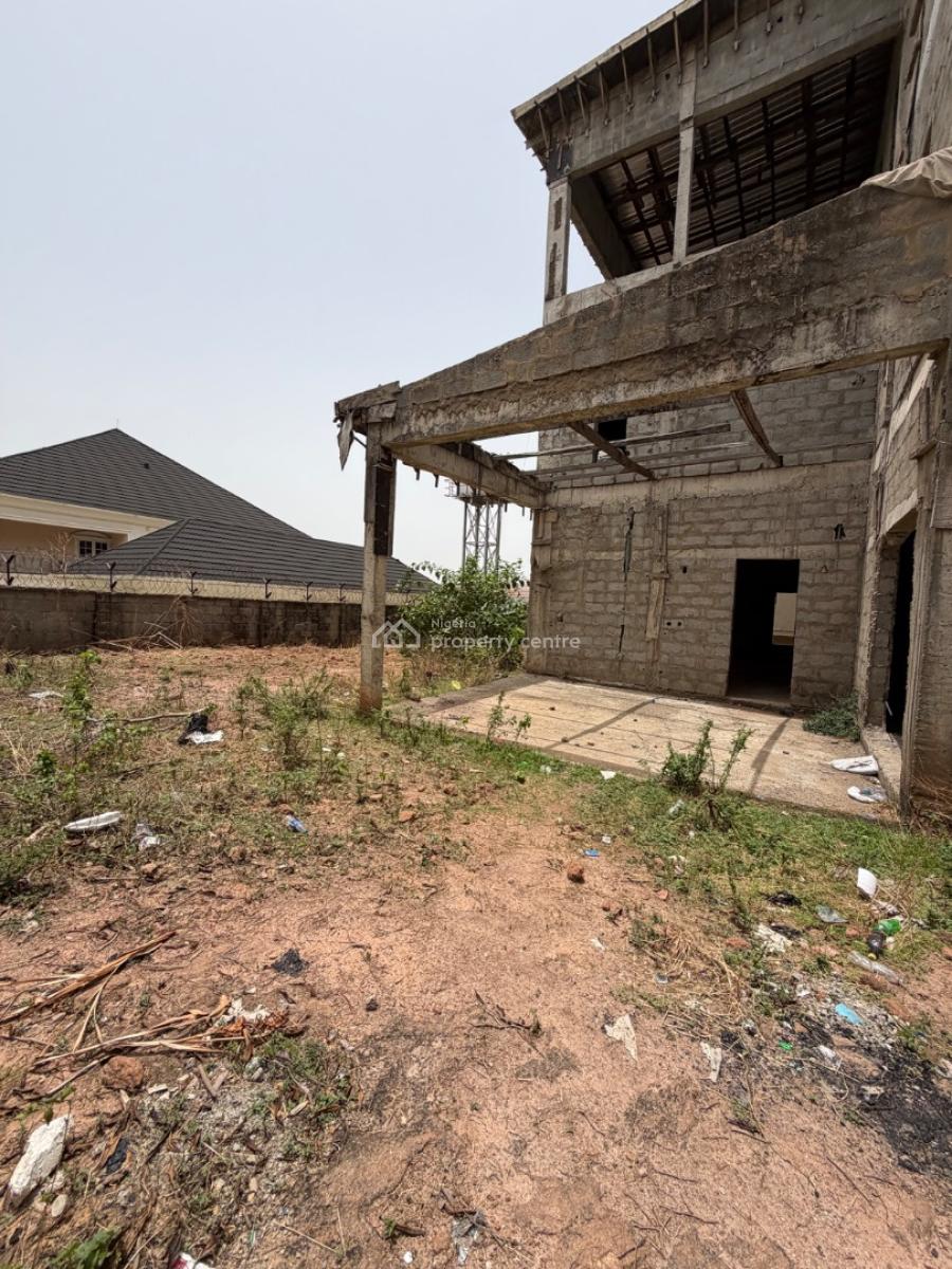 Carcass: Massive 7 Bedroom Detached Duplex, Guzape District, Abuja, Detached Duplex for Sale