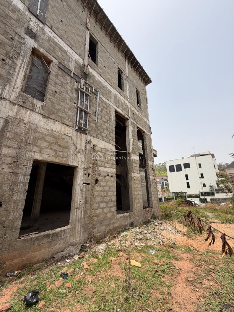Carcass: Massive 7 Bedroom Detached Duplex, Guzape District, Abuja, Detached Duplex for Sale