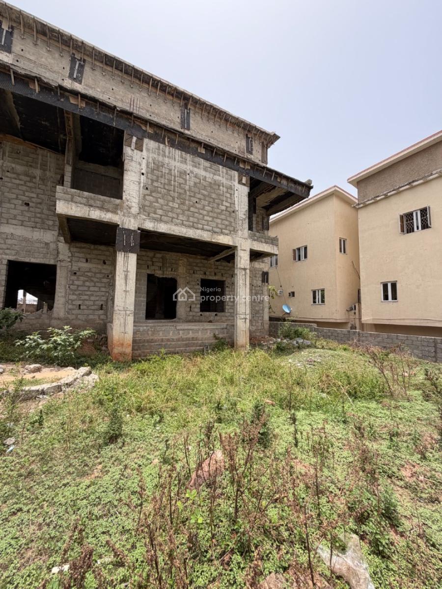 Carcass: Massive 7 Bedroom Detached Duplex, Guzape District, Abuja, Detached Duplex for Sale
