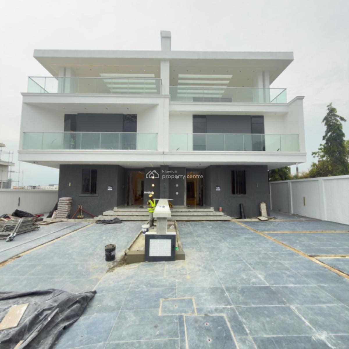 Astonishing 5 Bedroom Semi Detached Duplex with a Pool, Bq, Cinema, Ikate, Lekki, Lagos, Semi-detached Bungalow for Sale