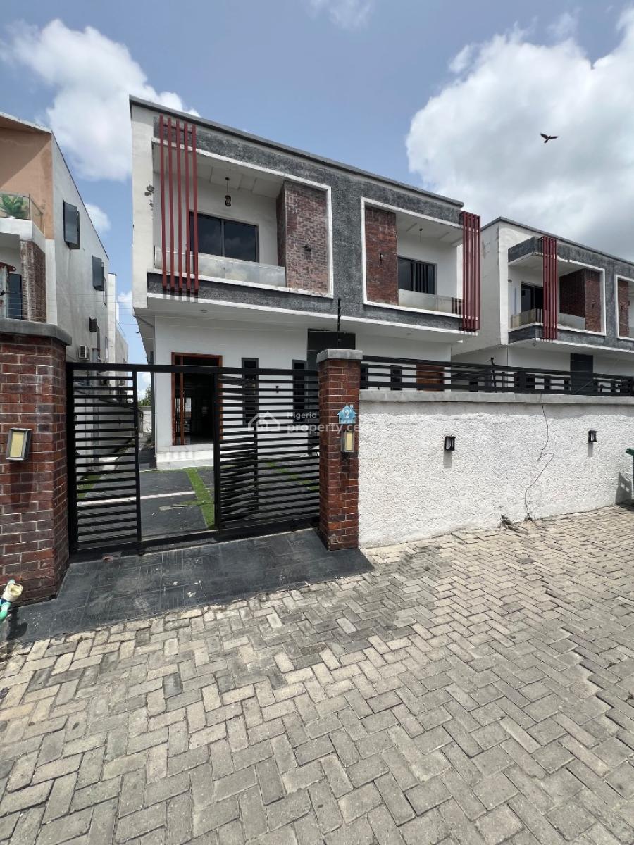4 Bedroom Semi Detached Duplex with a Bq., Chevron, Lekki, Lagos, Semi-detached Duplex for Rent