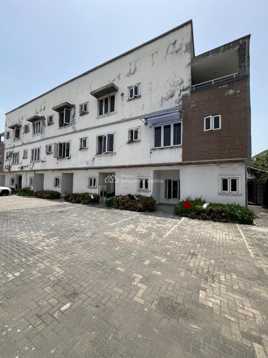 Spacious 3 Bedroom Terrace Duplex, Chevron, Lekki, Lagos, Terraced Duplex for Rent