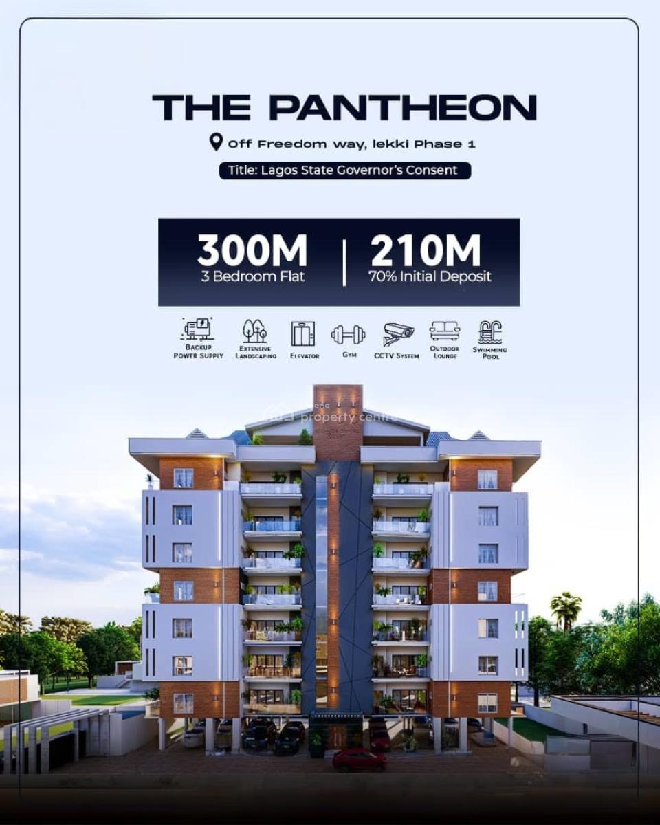 Luxury Flats & Maisonette Penthouses in a Premium Estate, The Pantheon, Lekki Phase 1, Lekki, Lagos, Block of Flats for Sale