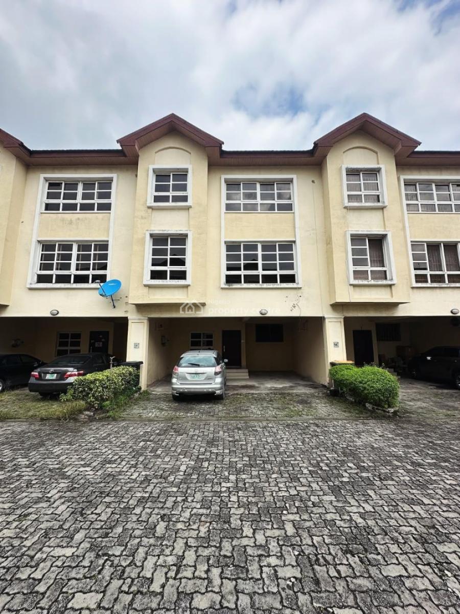 Fully Service 4bedroom Terrace Duplex+bq, Chevron, Lekki, Lagos, Terraced Duplex for Rent