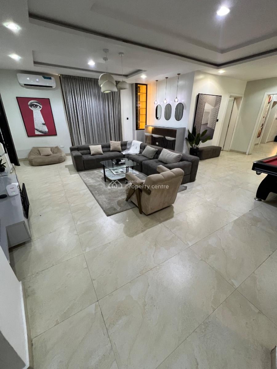 Furnished and Fully-serviced 3-bedroom Apartment with Bq, Lekki Phase 1, Lekki, Lagos, Flat / Apartment for Rent