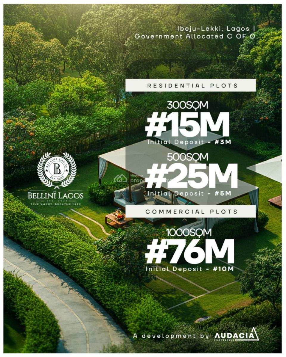 Plots of Land in a Serene Wellness Estate, Bellini Lagos - The Wellness Republic, Ibeju Lekki, Lagos, Mixed-use Land for Sale