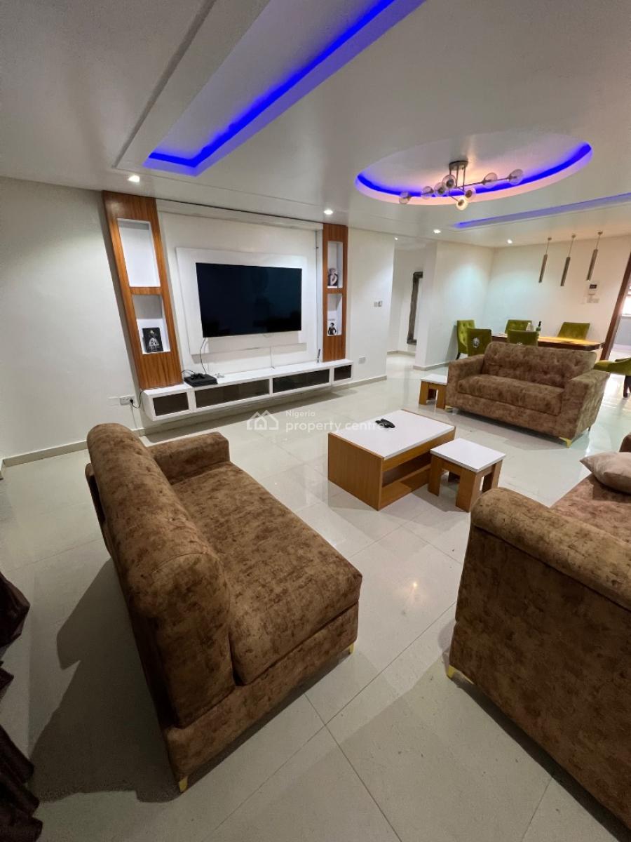 Furnished 3-bedroom Flat with Bq in Beautiful, High-brow Area, Lekki Phase 1, Lekki, Lagos, Flat / Apartment for Rent