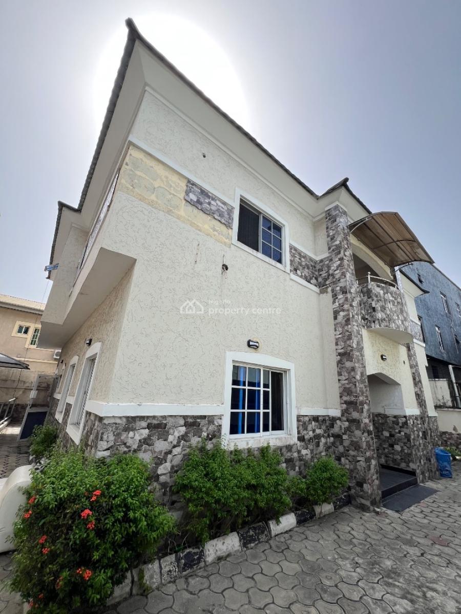 5 Bedroom Fully Detached Duplex with a Bq., Chevron, Lekki, Lagos, Detached Duplex for Rent