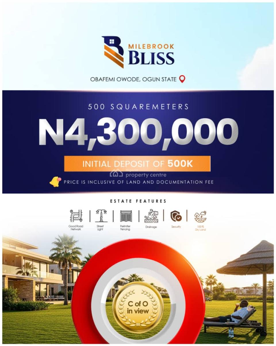 Land with Flexible Payment Plans, Milebrook Bliss Estate Located at Obafemi Owode, Ado-odo/ota, Ogun, Residential Land for Sale