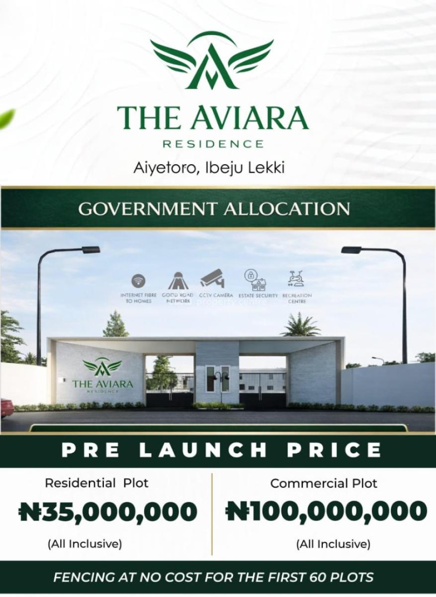 Buy and Build Land with Instant Allocation and Free Documentation, Aviara Residence Estate in Aiyetoro, Ibeju Lekki, Lagos, Mixed-use Land for Sale