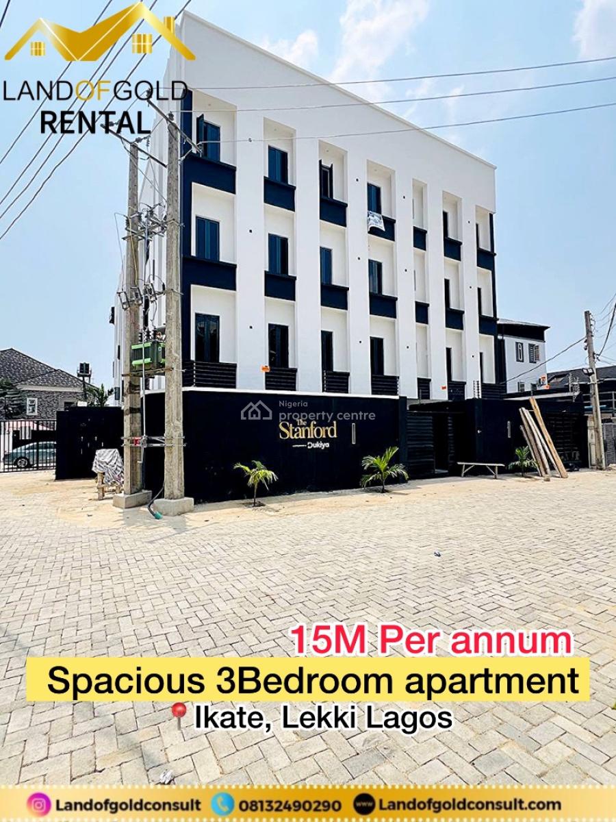 Spacious 3 Bedroom Apartment, Ikate, Lekki, Lagos, House for Rent