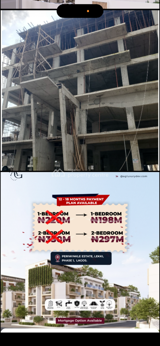 2 Bedroom Apartments, Periwinkle Estate, Lekki, Lagos, Flat / Apartment for Sale