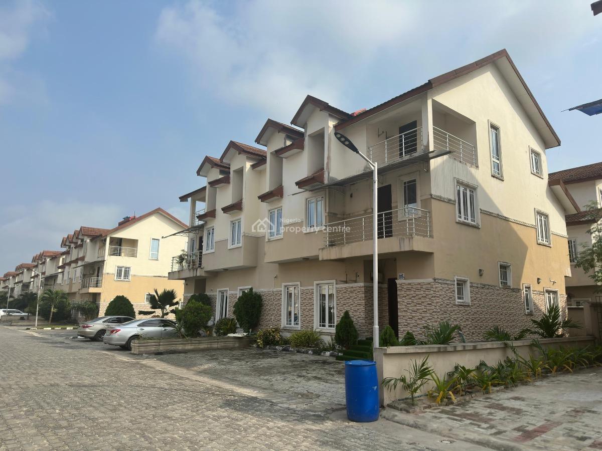 4 Bedroom Semidetached Duplex on 3 Floors with Study and Bq, Orchid Road, Lafiaji, Lekki, Lagos, Semi-detached Duplex for Sale