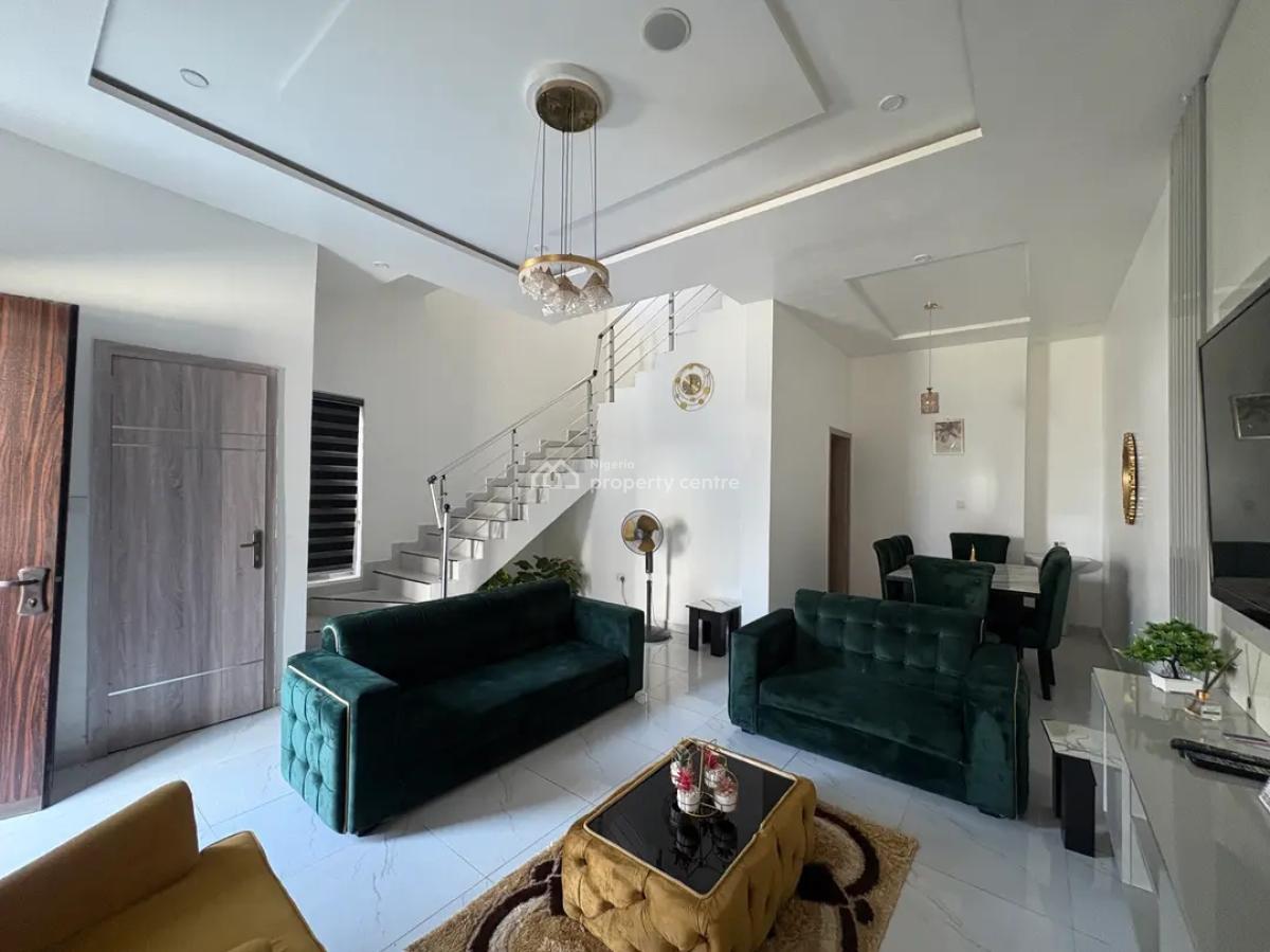 Awesome 4bedroom Terrace Duplex with a Bq Within a Secured Neighbohood, Ikate, Lekki, Lagos, Terraced Duplex for Sale