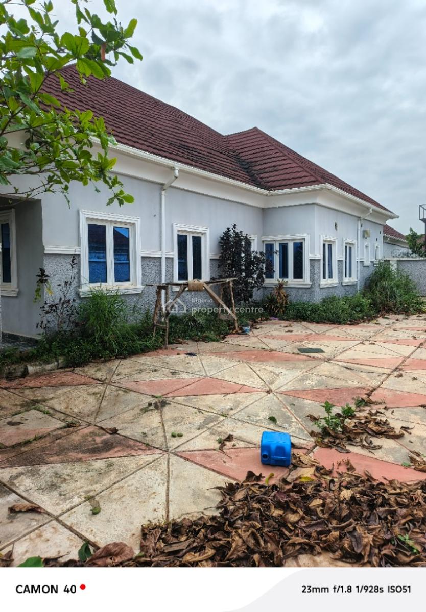 Spacious 3 Bedroom Fully Detached Bungalow with Bq and a Gate House, Grow Homes Estate After Royal Champion Assembly, Kubwa, Abuja, Detached Bungalow for Rent
