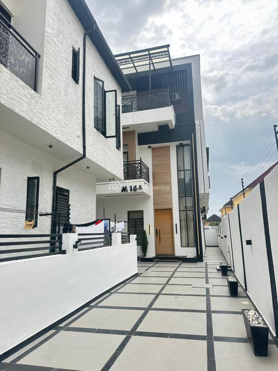 Fully Furnished 5bedroom Detached Duplex with a Bq, in a Nice Serenre, Secured Estate, Agungi, Lekki, Lagos, Detached Duplex for Sale