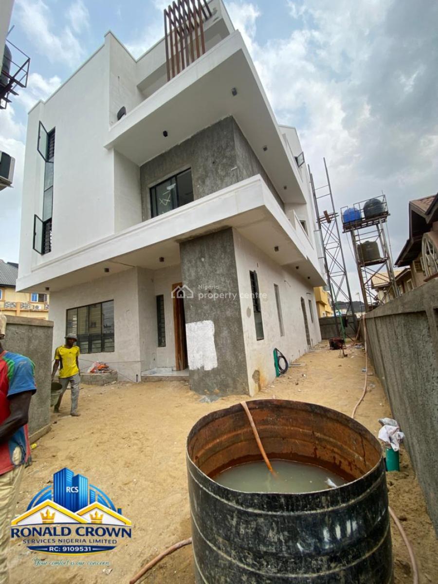 Brand New Luxury 5 Bedroom Detached Duplex with Bq, Greenfield Estate, Ago Palace, Isolo, Lagos, Detached Duplex for Sale