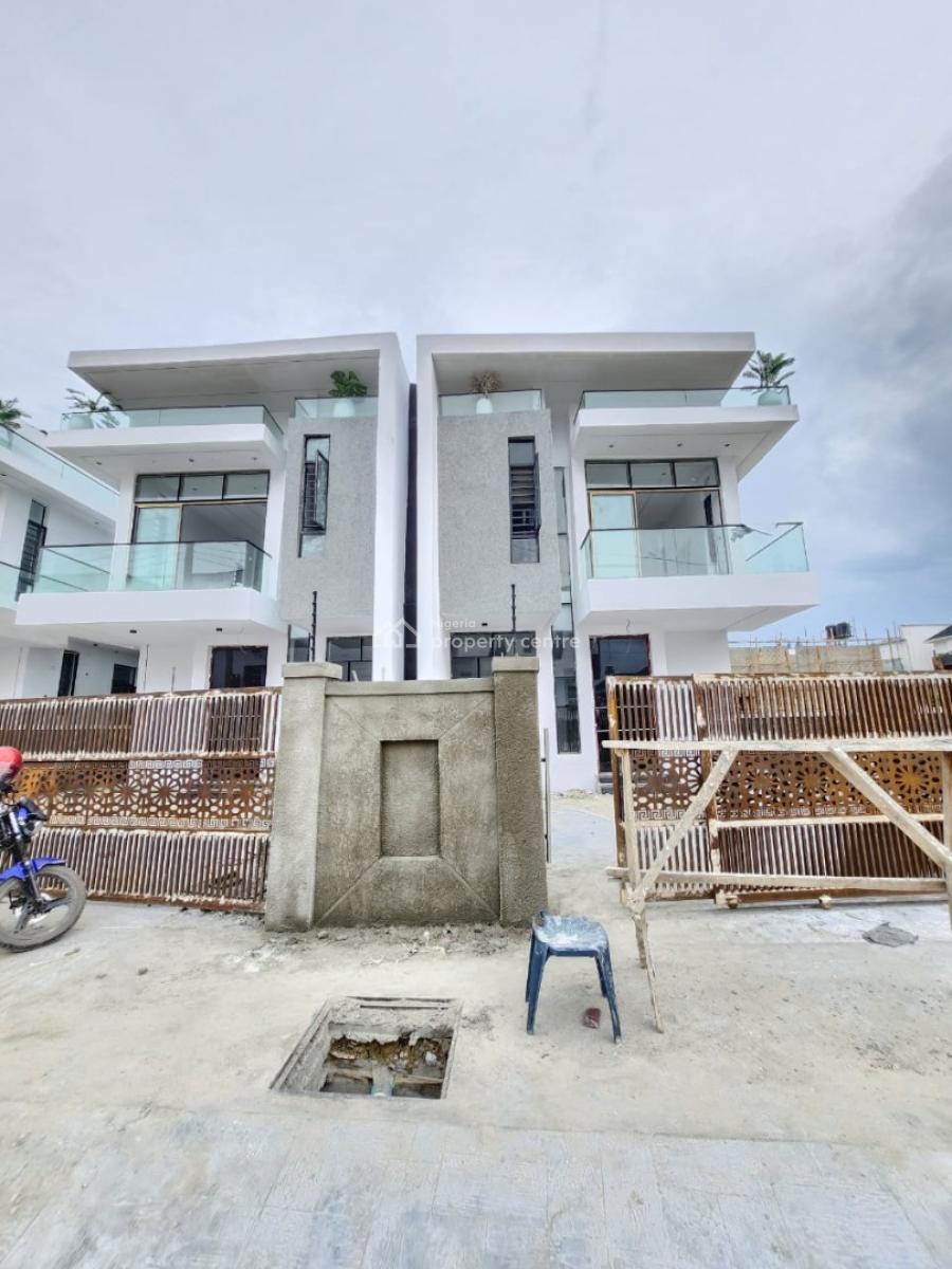 Spacious 4 Bedroom Semi Detached Duplex with Bq, Ikota, Lekki, Lagos, Detached Duplex for Sale