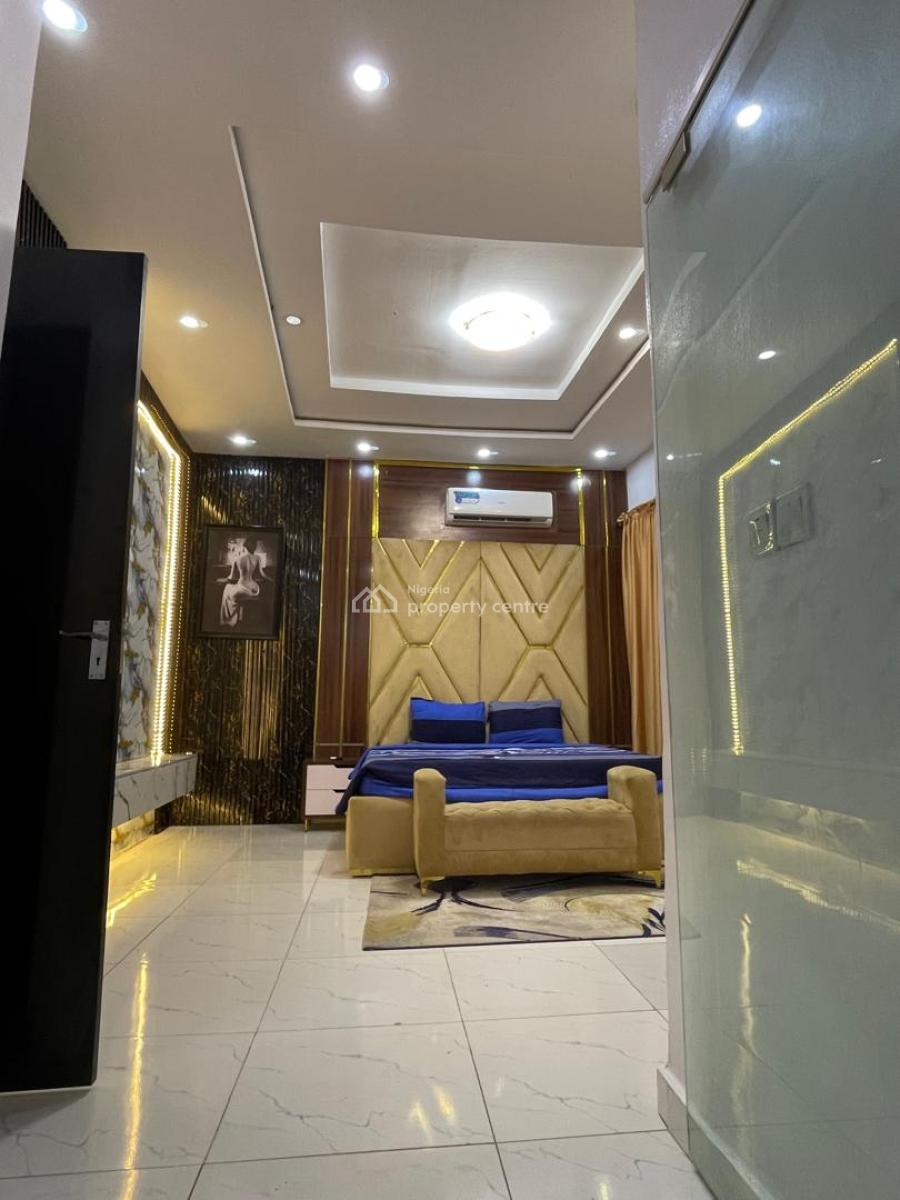 Luxury Fully Furnished 4 Bedroom Fully Detached Duplex with a Bigpool, Lekki Palm City, Ajah, Lagos, Detached Duplex for Rent