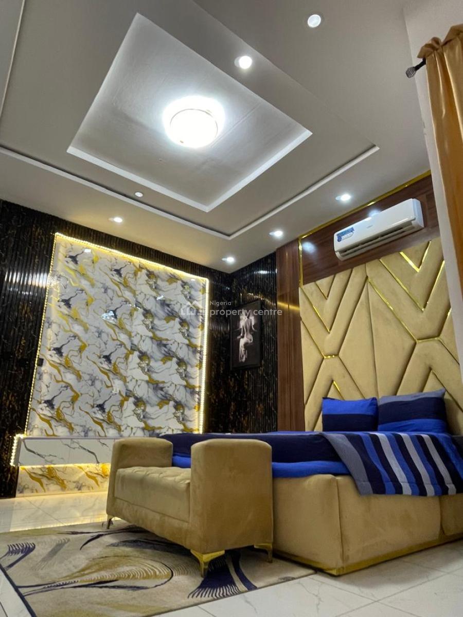 Luxury Fully Furnished 4 Bedroom Fully Detached Duplex with a Bigpool, Lekki Palm City, Ajah, Lagos, Detached Duplex for Rent