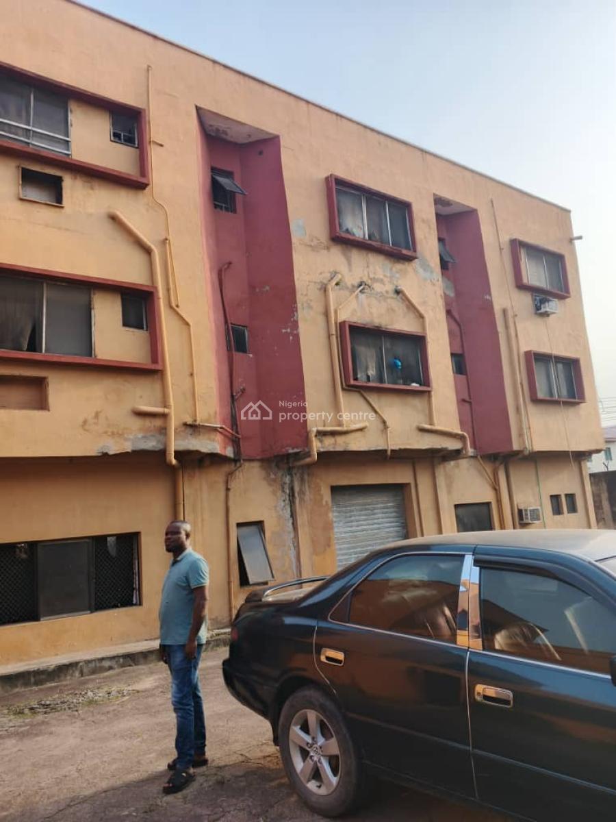 a Block of 10 Two Bedroom Flats with a Massive Warehouse on The Ground, Chemistry, Okota, Isolo, Lagos, Block of Flats for Sale